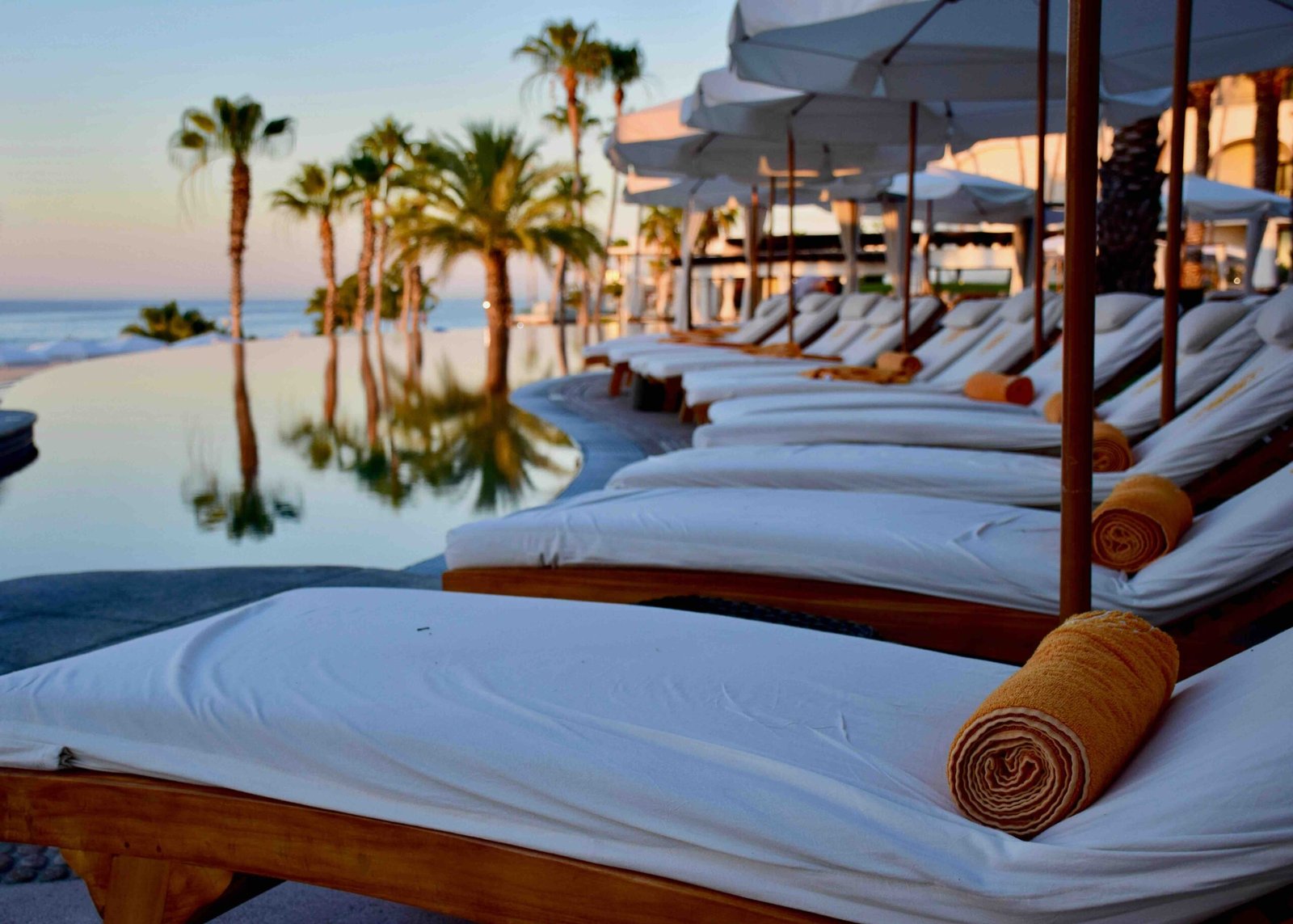 Hilton Los Cabos oceanfront resort with infinity pool and Sea of Cortez views